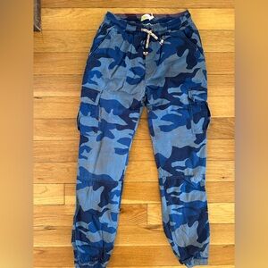 Mini Boden Boys Blue Camo lined cargos